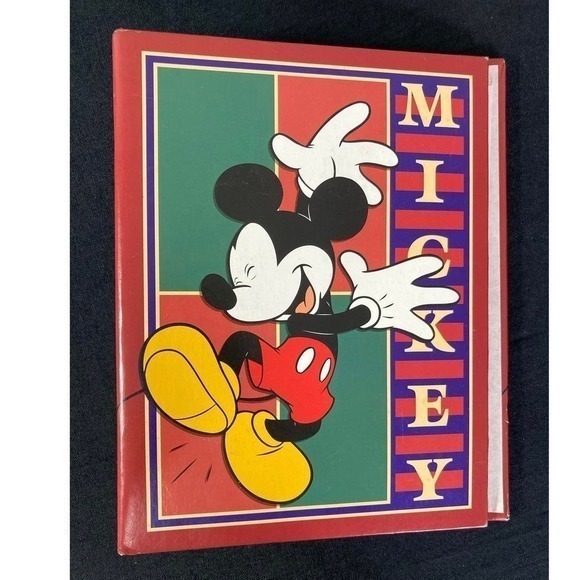 Vintage 90s Mickey Mouse Photo Album Disney Collectible Scrapbook Memory‎ Book - Picture 1 of 8